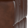 relaxed embossed leather mahogany