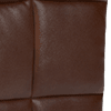 relaxed embossed leather mahogany