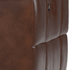 relaxed embossed leather mahogany