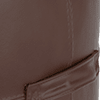 relaxed embossed leather mahogany