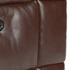 relaxed embossed leather mahogany