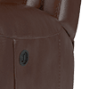 relaxed embossed leather mahogany