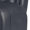 trusty soft sheen leather navy blue