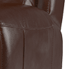 relaxed embossed leather mahogany