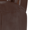 relaxed embossed leather mahogany