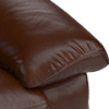 relaxed embossed leather mahogany