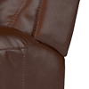 relaxed embossed leather mahogany