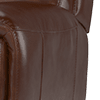 relaxed embossed leather mahogany