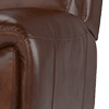 relaxed embossed leather mahogany