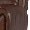 relaxed embossed leather mahogany