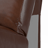 relaxed embossed leather mahogany