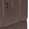 relaxed embossed leather mahogany