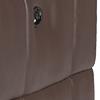 relaxed embossed leather mahogany