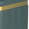 trusty embossed leather peacock