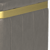 trusty embossed leather grey