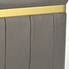trusty embossed leather grey