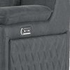 lifestyle flecked fabric charcoal
