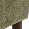 linen look chenille olive green all over