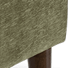 linen look chenille olive green all over