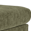 linen look chenille olive green all over