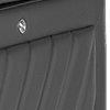 trusty embossed leather jet black