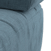 casual chenille petrol blue