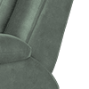 lifestyle flecked fabric mineral green