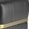 trusty embossed leather jet black