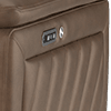 trusty embossed leather chestnut