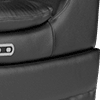 trusty embossed-leather jet black