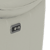 trusty embossed leather light grey