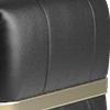 trusty embossed leather jet black