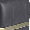 trusty embossed leather navy