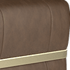 trusty embossed leather chestnut