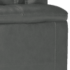 relaxed soft leather charcoal