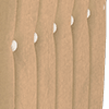 super matt velvet caramel all over with ecru contrast piping