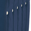 super matt velvet navy all over with cream contrast piping