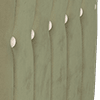 super matt velvet moss mix with cream contrast piping