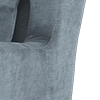 fine textured chenille steel blue all over
