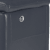 trusty soft sheen leather navy blue