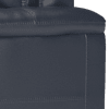 trusty soft sheen leather navy blue