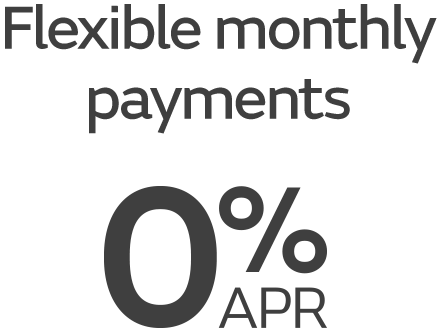 Flexible monthly payments