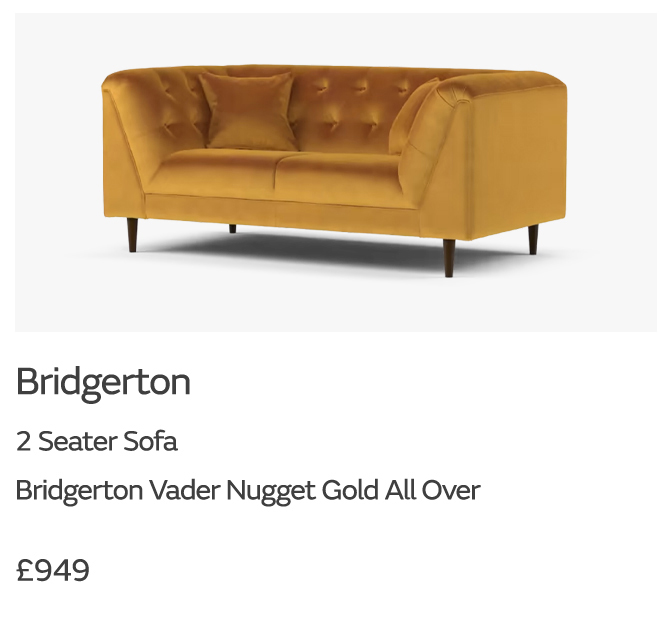 Bridgerton 2 seater sofa