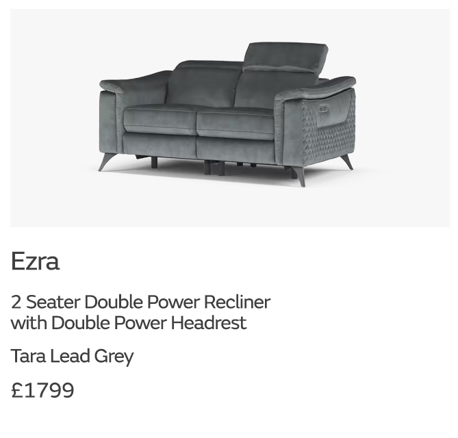 Ezra 2 seater sofa