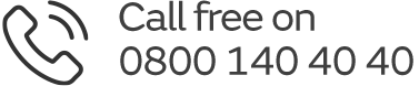 Call Free on 0800 140 40 40