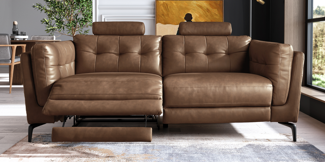 Muse leather sofa