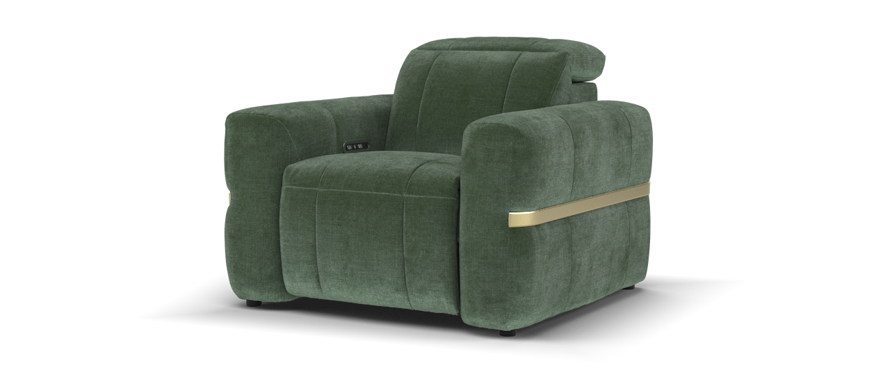 Lumiere Power Recliner Chair with Power Headrest