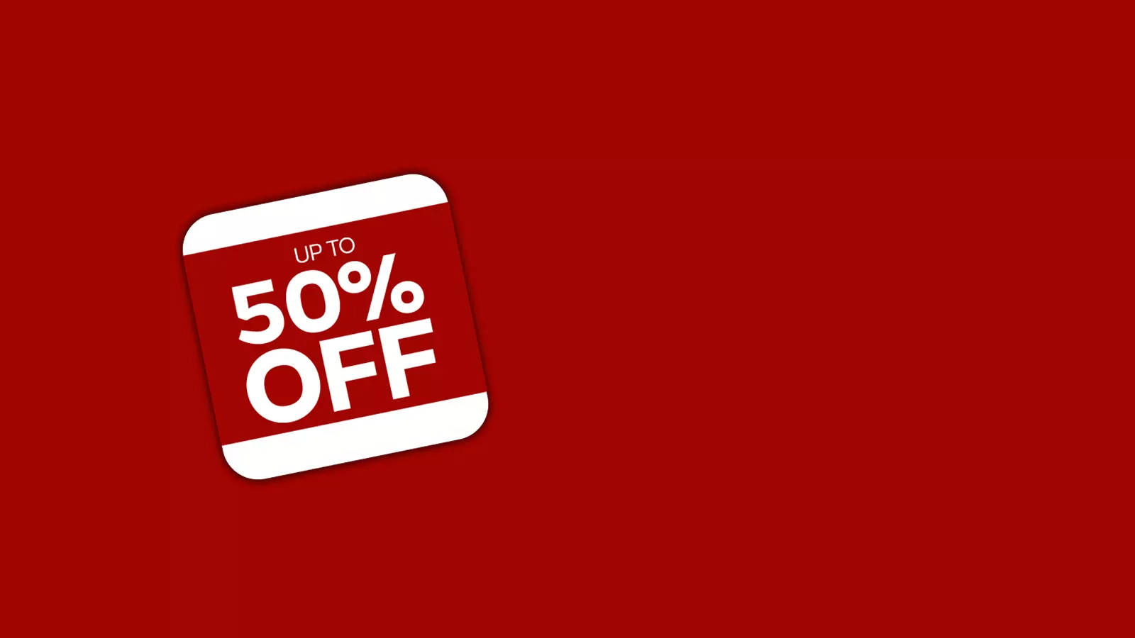 Up to 50% off - call us now