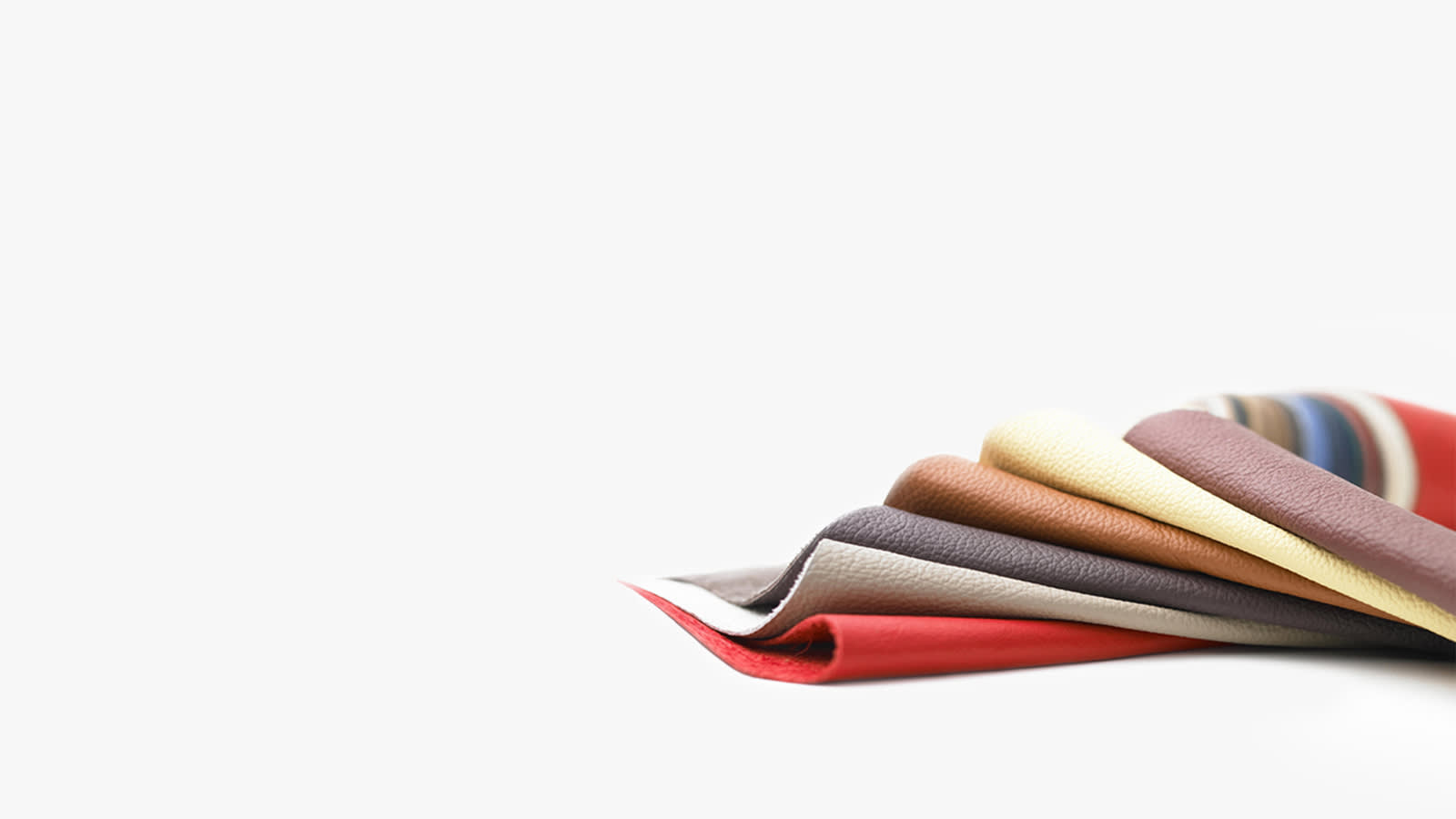 Durable leather in a range of colours