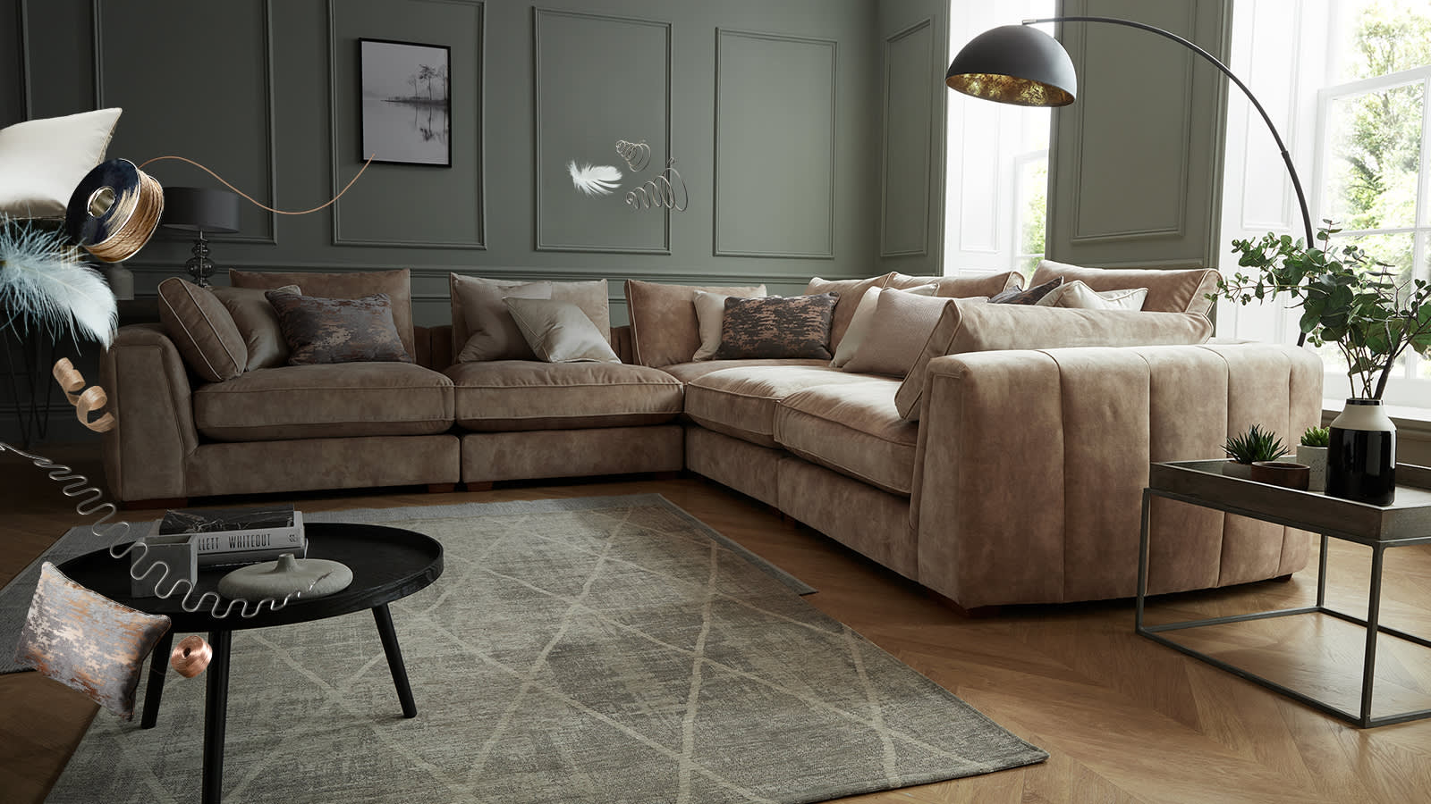 Emperor corner sofa